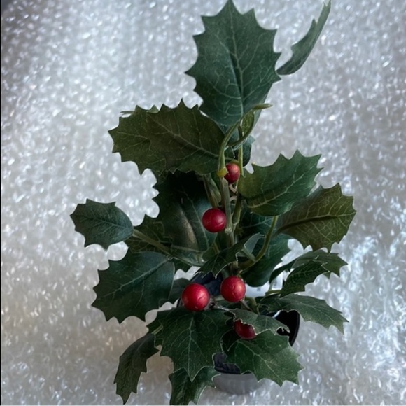 Ashland Mini Holly Berries Potted Plant Artificial - Picture 8 of 10